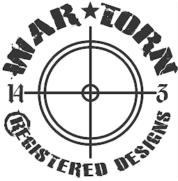 WAR TORN 14 3 REGISTERED DESIGNS logo