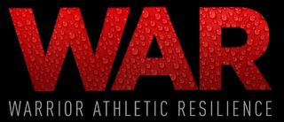 WAR WARRIOR ATHLETIC RESILIENCE logo