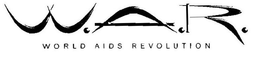W.A.R. WORLD AIDS REVOLUTION logo