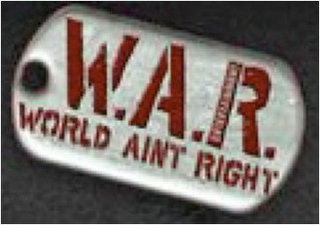 W.A.R. WORLD AIN'T RIGHT logo