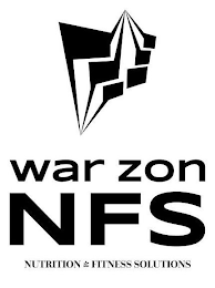 WAR ZON NFS NUTRITION & FITNESS SOLUTIONS logo