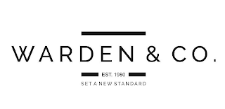 WARDEN & CO. EST.1980 SET A NEW STANDARD logo