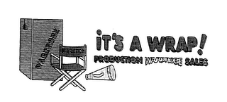 WARDROBE IT'S A WRAP ! PRODUCTION WARDROBE SALES logo