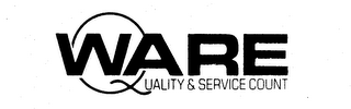 WARE QUALITY & SERVICE COUNT logo