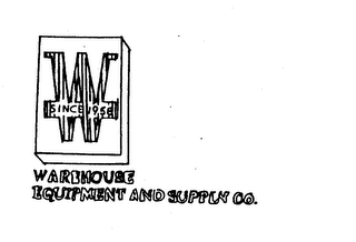 WAREHOUSE EQUIPMENT AND SUPPLY CO. W SINCE 1958 logo