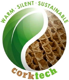 WARM · SILENT · SUSTAINABLE CORKTECH logo