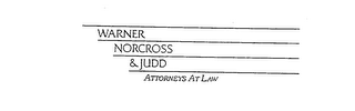 WARNER NORCROSS & JUDD ATTORNEYS AT LAW logo