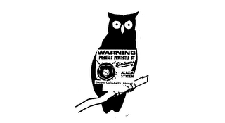 WARNING PREMISES PROTECTED BY ELECTRONIC ALARM SYSTEM SECURITY CONSULTANTS UNLIMITED logo