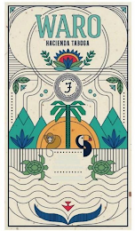 WARO HACIENDA TABOGA. DESTILERIA HACIENDA TABOGA 1916 logo