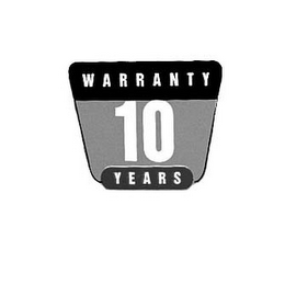 WARRANTY 10 YEARS logo