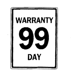 WARRANTY 99 DAY logo