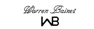 WARREN BAINES WB logo