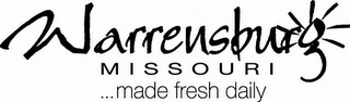 WARRENSBURG MISSOURI . . . MADE FRESH DAILY logo