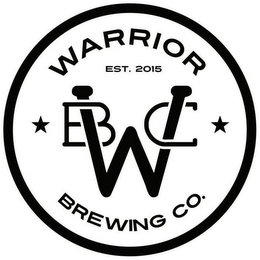 WARRIOR BREWING CO. EST. 2015 WBC logo