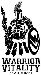 WARRIOR VITALITY PROTEIN BARS WV logo