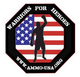 WARRIORS FOR HEROES WWW.AMMO-USA.ORG logo