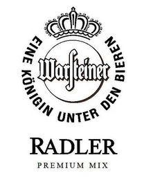 WARSTEINER EINE KONIGIN UNTER DEN BIEREN RADLER PREMIUM MIX logo