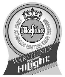 WARSTEINER PREMIUM HILIGHT EINE KÖNIGIN UNTER DEN BIEREN WARSTEINER logo