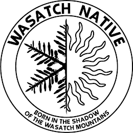 WASATCH NATIVE BORN IN THE SHADOW OF THE WASATCH MOUNTAINS logo
