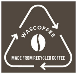 WASCOFFEE MADE FROM RECYCLED COFFEE logo