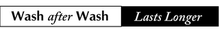 WASH AFTER WASH LASTS LONGER logo