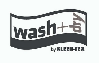 WASH + DRY BY KLEEN-TEX logo