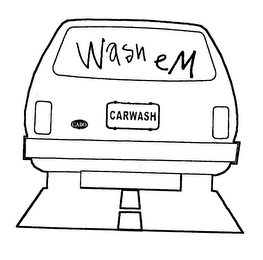 WASH EM CARWASH CABO logo
