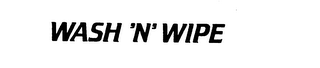 WASH 'N' WIPE logo