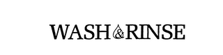 WASH & RINSE logo