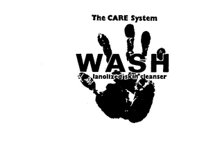 WASH THE CARE SYSTEM LANOLIZED SKIN CLEANSER logo