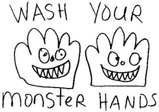 WASH YOUR MONSTER HANDS logo