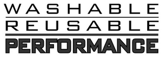 WASHABLE REUSABLE PERFORMANCE logo