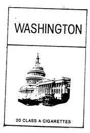 WASHINGTON 20 CLASS A CIGARETTES logo