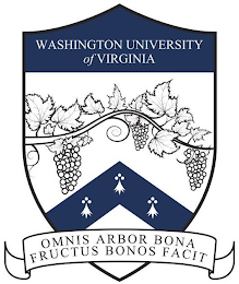 WASHINGTON UNIVERSITY OF VIRGINIA OMNIS ARBOR BONA FRUCTUS BONOS FACIT logo