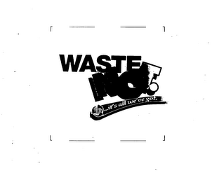 WASTE NOT. ... IT'S ALL WE'VE GOT. SCE logo