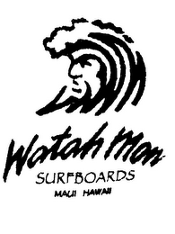 WATAH MON SURFBOARDS MAUI HAWAII logo