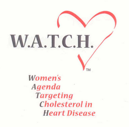 W.A.T.C.H. WOMEN'S AGENDA TARGETING CHOLESTEROL IN HEART DISEASE logo