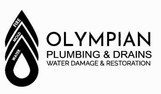 WATER FIRE MOLD OLYMPIAN PLUMBING & DRAINS WATER DAMAGE & RESTORATION logo