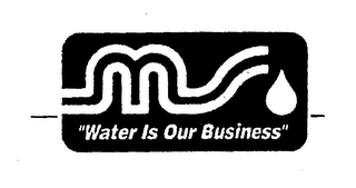 "WATER IS OUR BUSINESS" logo