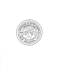 WATER METER SEWERAGE & WATER BOARD CRESCENT BOX NEW ORELANS, LA. FORD METER BOX CO., WABASH, IND. logo