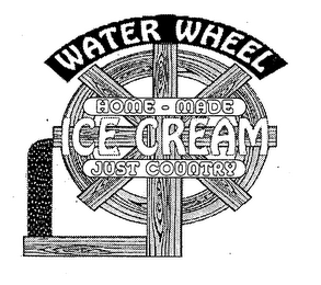 WATER WHEEL HOME-MADE ICE CREAM JUST COUNTRY logo