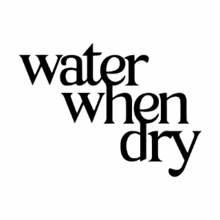 WATER WHEN DRY logo