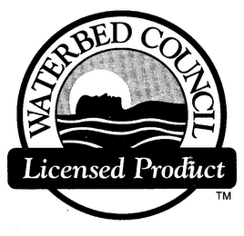 WATERBED COUNCIL LICENSED PRODUCT logo