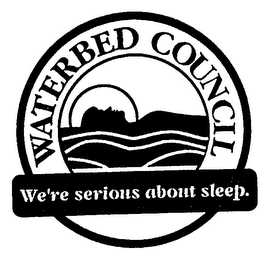 WATERBED COUNCIL WE'RE SERIOUS ABOUT SLEEP. logo