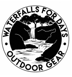 WATERFALLS FOR DAYS OUTDOOR GEAR logo