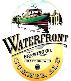 WATERFRONT BREWING CO. CRAFT BREWED SUMMER ALE logo