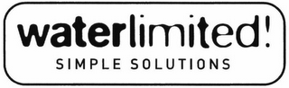WATERLIMITED! SIMPLE SOLUTIONS logo