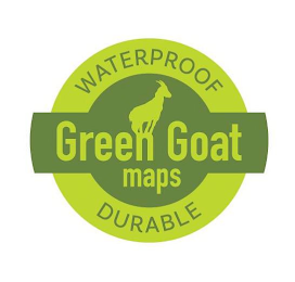 WATERPROOF GREEN GOAT MAPS DURABLE logo