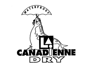 WATERPROOF LA CANADIENNE DRY logo