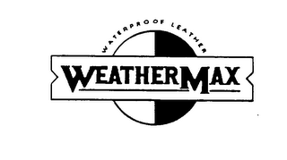 WATERPROOF LEATHER WEATHERMAX logo